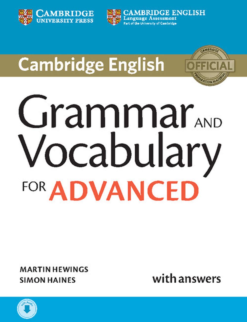 Cambridge Grammar and Vocabulary for Advanced bog med svar og audio - C1 CAE eksamensforberedelse