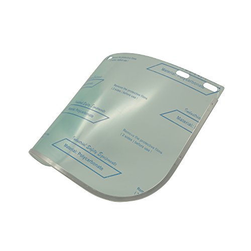 Professionelt ansigtsvisir med aluminiumsforstærket skjold - 40 x 20 cm gennemsigtigt visir view 4