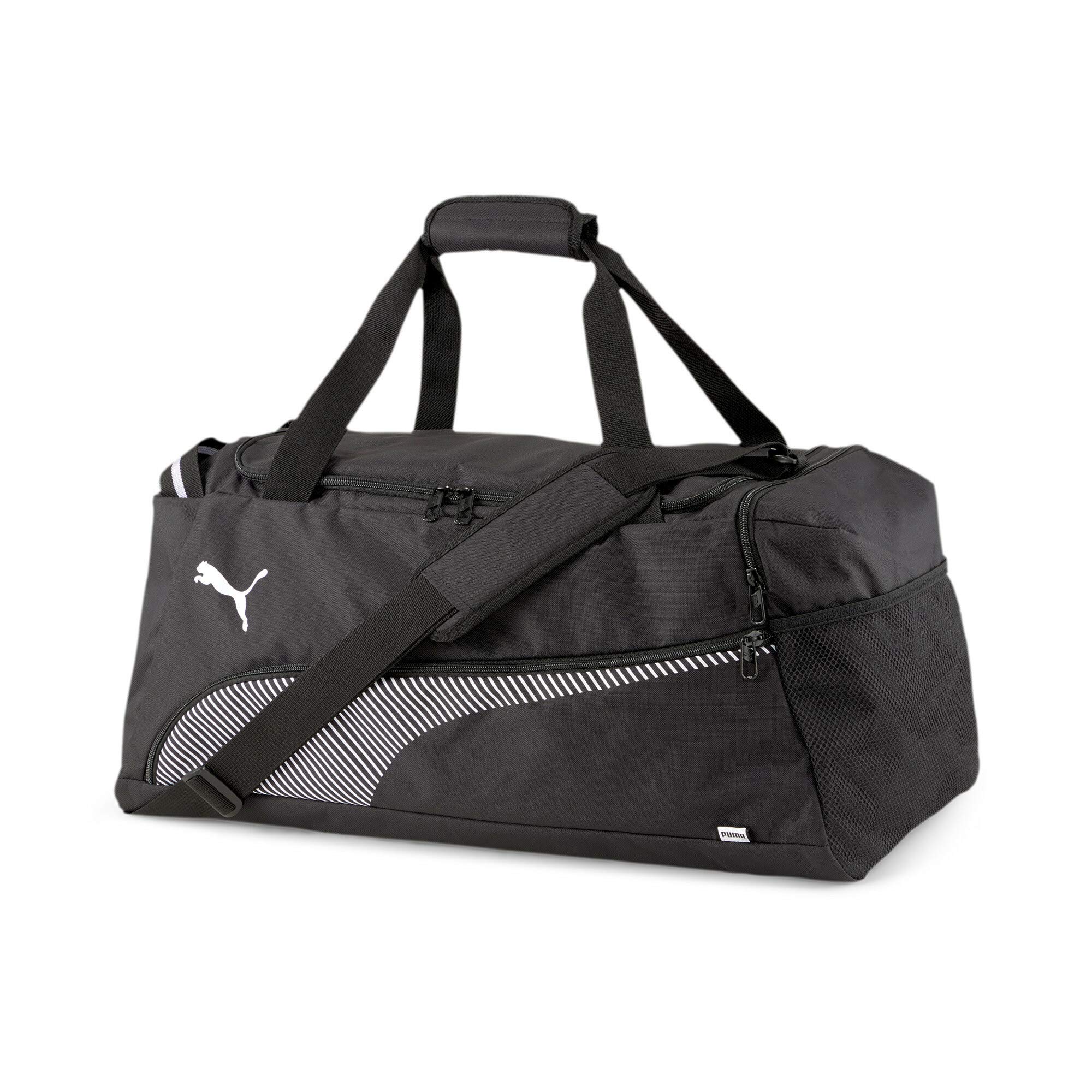 PUMA Fundamentals sportstaske - sort unisex træningstaske til fitness og rejse