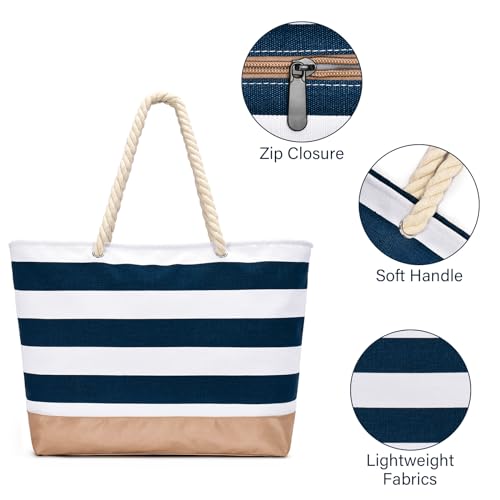 Stor familie strandtaske - plads til hele familiens strandudstyr view 2