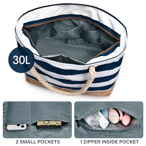 Stor familie strandtaske - plads til hele familiens strandudstyr view 5